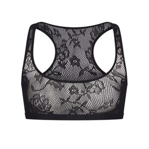 NWT onyx skims knit lace scoop neck racerback bralette & knit lace dipped thong